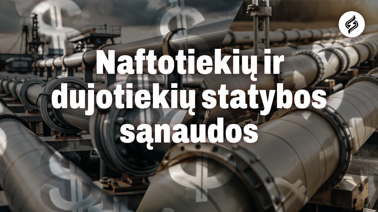 Naftotiekių ir dujotiekių statybos sąnaudos